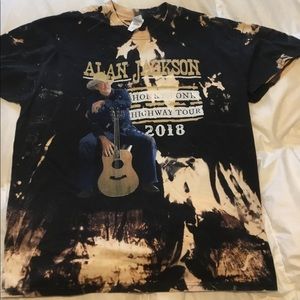 Bleached Alan Jackson tour t-shirt
